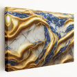 Abstract wall art canvas print showcasing vibrant strokes and lines in bold colors, perfect for modern decor in living spaces.