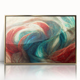 Framed abstract wall art showcasing dynamic gold strokes and lines on a sleek acrylic surface, ideal for modern home decor.