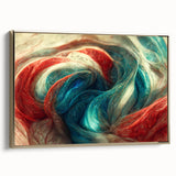 Framed abstract wall art showcasing elegant strokes and lines in gold hues, designed to add a modern touch to any interior decor.