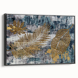 Framed abstract wall art featuring dynamic strokes and lines in black on a white canvas, showcasing a modern design suitable for contemporary decor.