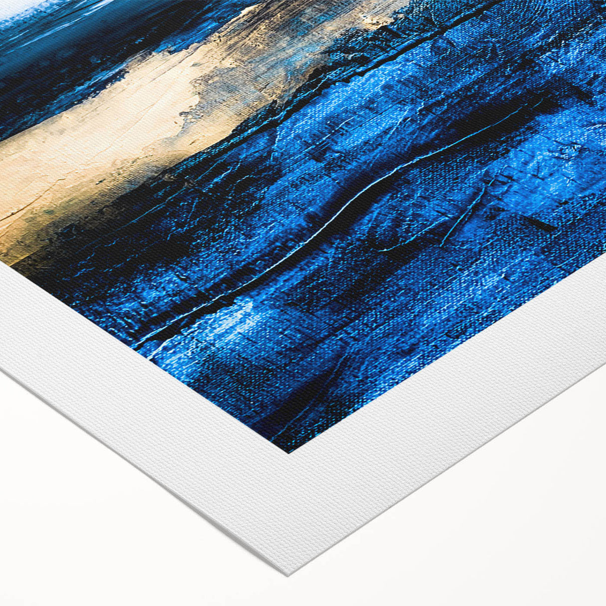 Abstract wall art print showcasing vibrant strokes and lines in a harmonious blend of colors, perfect for modern home decor.
