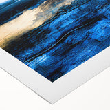 Abstract wall art print showcasing vibrant strokes and lines in a harmonious blend of colors, perfect for modern home decor.