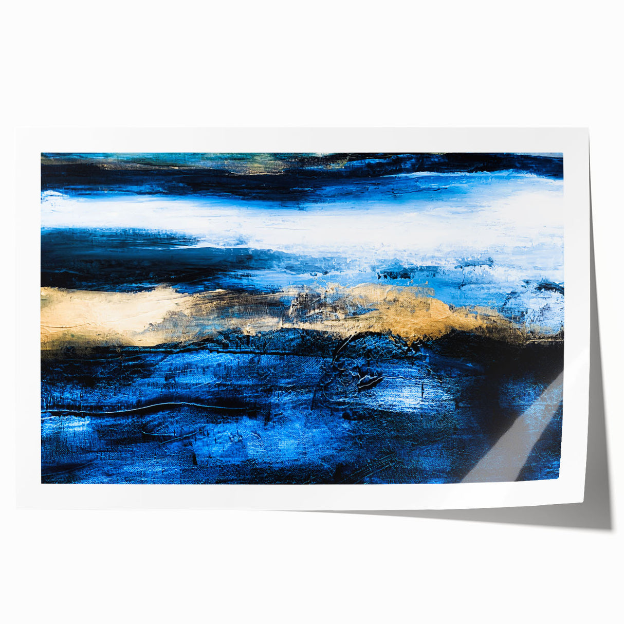 Abstract wall art print showcasing dynamic strokes and lines in vibrant colors, ideal for modern decor. Perfect for framing or as a statement piece.