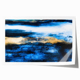 Abstract wall art print showcasing dynamic strokes and lines in vibrant colors, ideal for modern decor. Perfect for framing or as a statement piece.