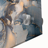 Close-up of an abstract wall art piece showcasing vibrant strokes and lines in bold colors, ideal for modern home decor or gallery displays.