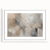 Abstract wall art featuring a collection of colorful strokes and lines in a white frame, adding a modern touch to any decor.