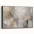 Framed abstract wall art showcasing dynamic strokes and lines in black and white, adding modern elegance to any room decor.