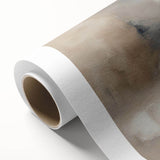 Colorful abstract strokes and lines design on rolled canvas, showcasing vibrant hues and dynamic patterns ideal for modern decor.