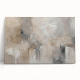 Abstract strokes and lines design on stretched canvas wall art, showcasing a vibrant color palette of blues, yellows, and pinks, ideal for modern decor.