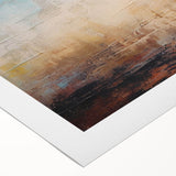 Abstract strokes and lines in vibrant colors create a modern wall art design on rolled canvas, perfect for contemporary home decor.