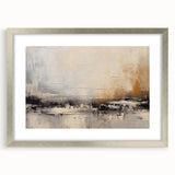 Abstract wall art design showcasing colorful strokes and lines in a silver frame with matting, perfect for modern home decor and artistic aesthetics.