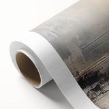 Abstract wall art design showcasing vibrant strokes and lines in bold colors on rolled canvas, perfect for modern decor and framing.