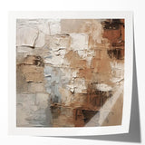 Abstract wall art print showcasing vibrant strokes and lines in bold colors, perfect for modern home decor, displayed in a glossy finish.