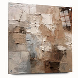 Abstract wall art design showcasing vibrant strokes and lines in various colors, elegantly displayed in a sleek acrylic frame, perfect for modern decor.