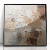 Framed abstract wall art featuring dynamic black strokes and lines on a white background, adding a modern touch to any decor.