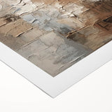 Abstract wall art featuring a vibrant design of colorful strokes and lines on rolled canvas, perfect for modern home decor and artistic accents.