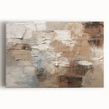 Abstract canvas wall art featuring vibrant strokes and lines in shades of blue, orange, and yellow, perfect for modern home decor.