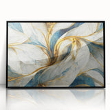 Framed abstract wall art featuring dynamic strokes and lines in black and white, showcasing modern design aesthetics for stylish interiors.