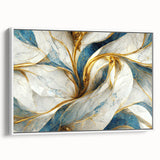 Framed abstract wall art featuring colorful strokes and lines on a white canvas, showcasing a modern design ideal for contemporary decor.