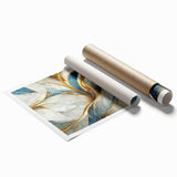 Abstract wall art print showcasing vibrant strokes and lines in a variety of colors, perfect for modern home decor or office spaces.