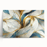 Abstract canvas wall art showcasing vibrant strokes and lines in a modern design, perfect for contemporary home decor. The piece features a blend of bold colors and fluid patterns, creating an eye-catching focal point for any room.