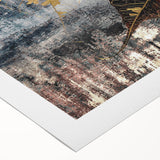 Abstract strokes and lines in vibrant colors create a modern wall art piece on rolled canvas, perfect for contemporary decor. Ideal for adding a splash of creativity to any room.