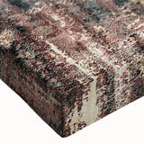 Close-up of a vibrant abstract strokes and lines design on stretched canvas, showcasing bold colors and intricate patterns, perfect for modern home decor.