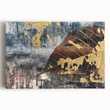 Abstract strokes and lines design in vibrant colors on stretched canvas wall art, showcasing modern artistic expression, ideal for contemporary home decor.