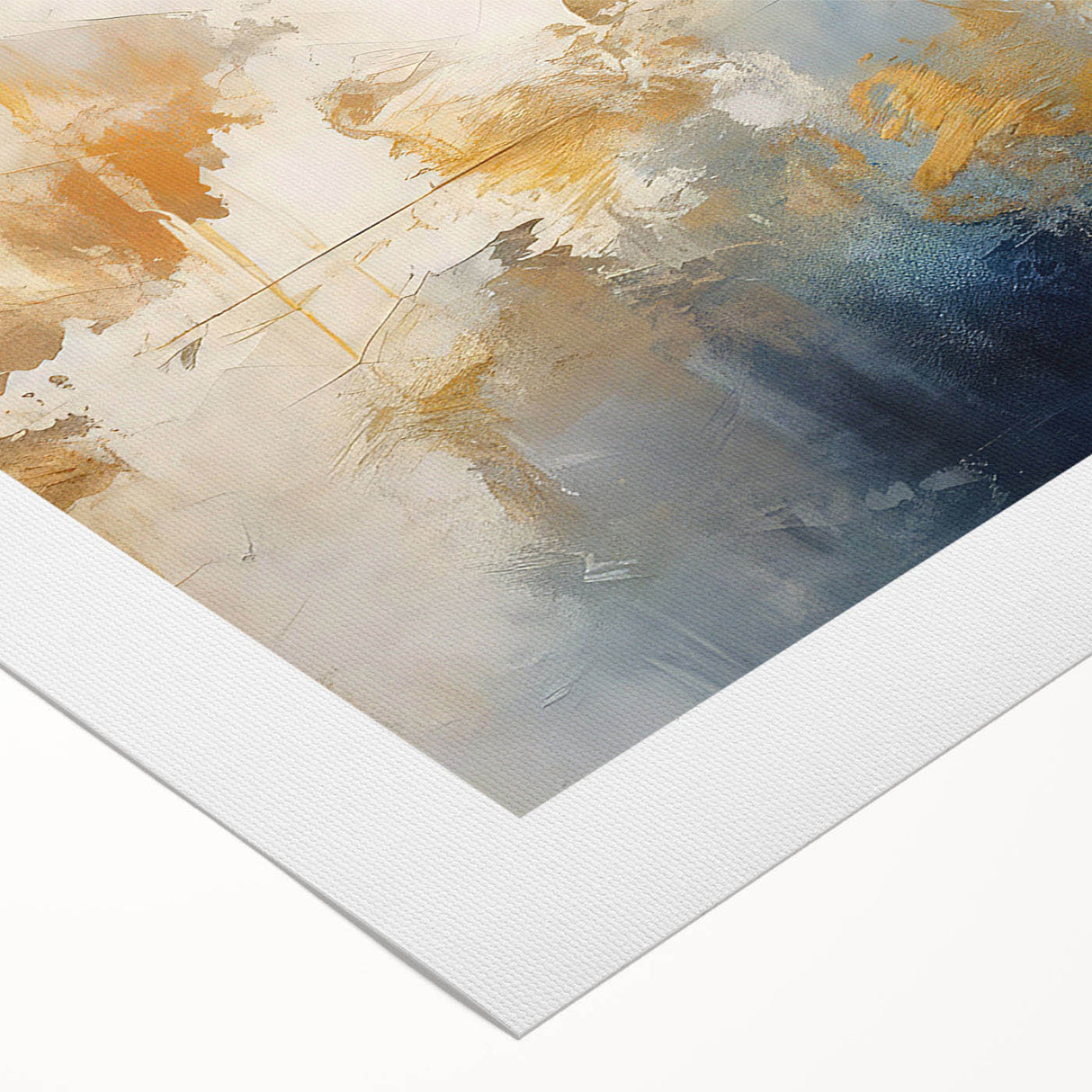 Abstract strokes and lines design on rolled canvas wall art, showcasing vibrant colors and dynamic patterns, perfect for modern decor.