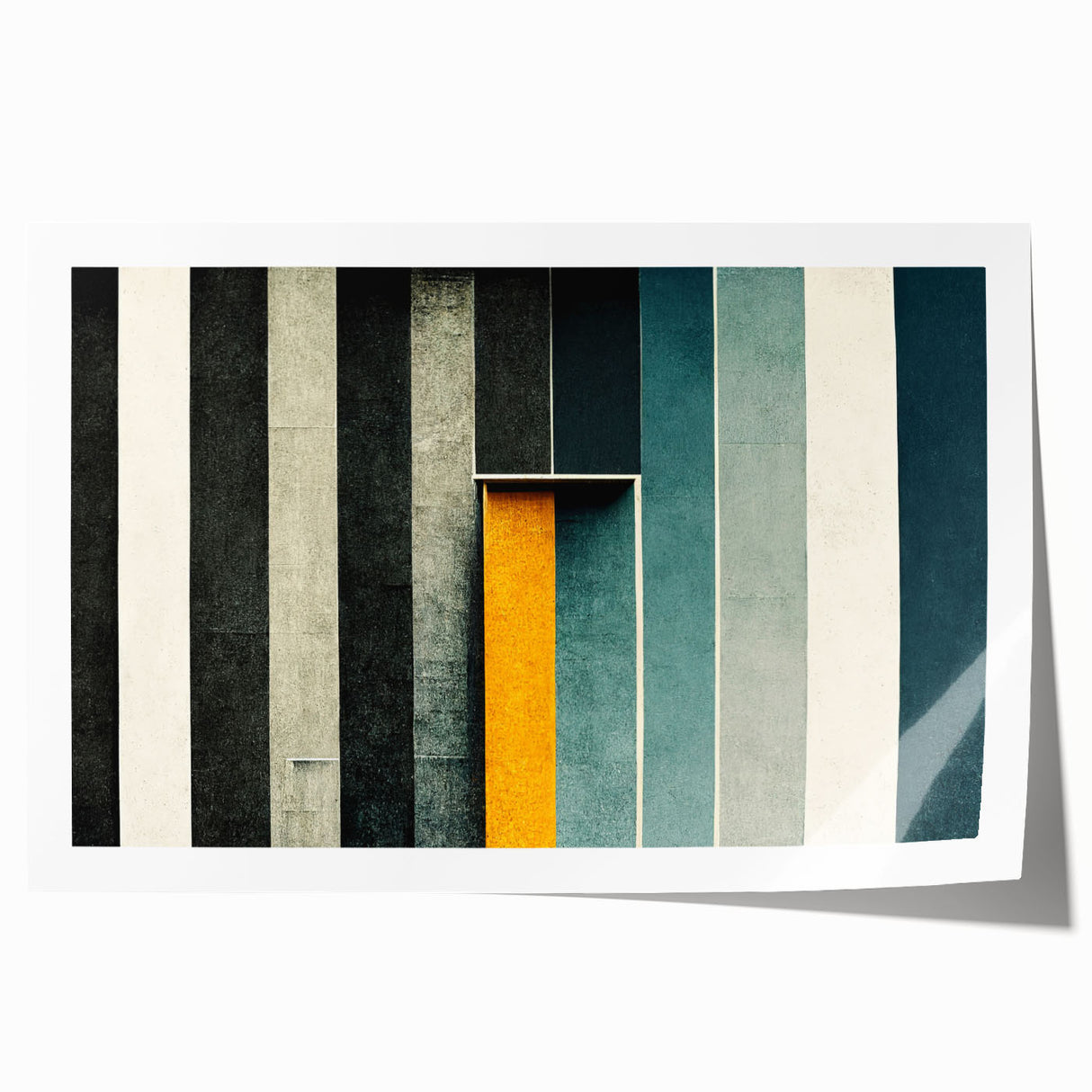 Abstract wall art print showcasing vibrant strokes and lines in bold colors, ideal for modern decor and artistic home styling. Perfect for adding a contemporary touch to living spaces.