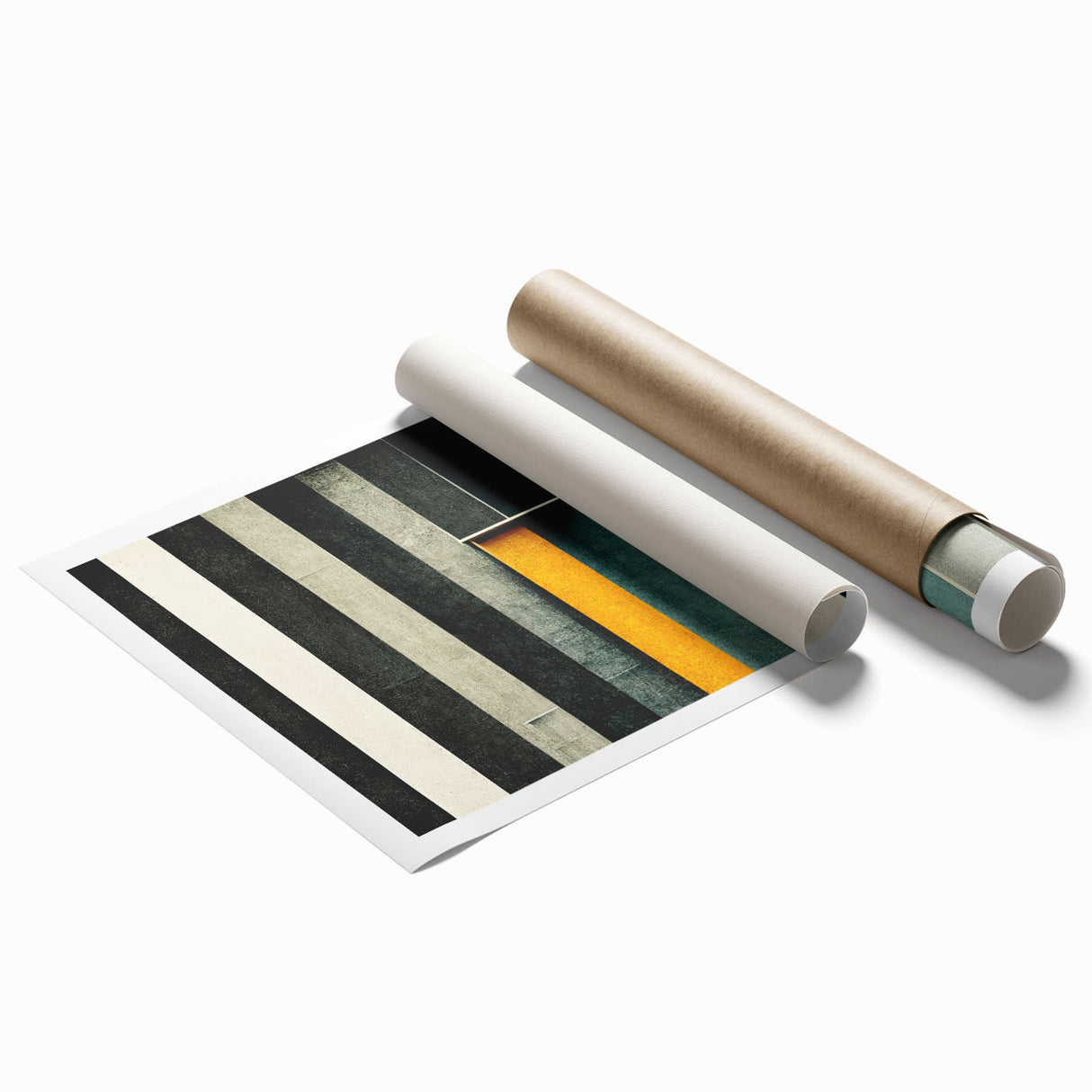 Abstract wall art print showcasing vibrant strokes and lines in various colors, ideal for modern home decor and artistic enhancement.