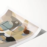 Vibrant abstract wall art print showcasing colorful strokes and lines in a modern design, perfect for contemporary home decor.