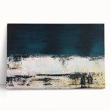 Colorful abstract strokes and lines on canvas art, showcasing vibrant hues of blue, pink, and gold, perfect for modern home decor.