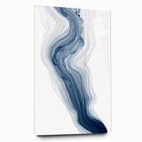 Abstract wall art design featuring vibrant strokes and lines in various colors, elegantly displayed in acrylic glass for a modern aesthetic.