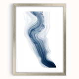Framed abstract wall art showcasing vibrant strokes and lines in a silver frame, ideal for modern home decor and artistic expression.
