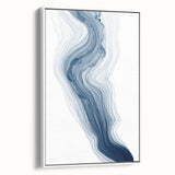 Framed abstract wall art showcasing vibrant strokes and lines in a modern design, set against a white background for a contemporary aesthetic.