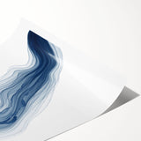 Abstract wall art print showcasing vibrant strokes and lines in various colors, ideal for modern decor and artistic expression in any space.