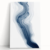 Abstract strokes and lines on a modern stretched canvas art piece, featuring vibrant colors and dynamic patterns, perfect for contemporary decor.