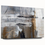 Abstract strokes and lines design wall art displayed in a sleek acrylic frame, showcasing vibrant colors and modern aesthetics for contemporary decor.