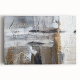 Abstract wall art featuring vibrant strokes and lines in a modern design, presented on a stretched canvas with vivid colors for contemporary decor.