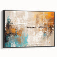 Framed canvas art showcasing an abstract strokes and lines design in black, emphasizing modern aesthetics and stylish home decor.