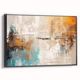 Framed canvas art showcasing an abstract strokes and lines design in black, emphasizing modern aesthetics and stylish home decor.