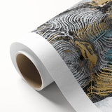 Abstract strokes and lines design in vibrant colors, showcasing a modern artistic wall art piece rolled in a protective tube, ideal for contemporary decor.