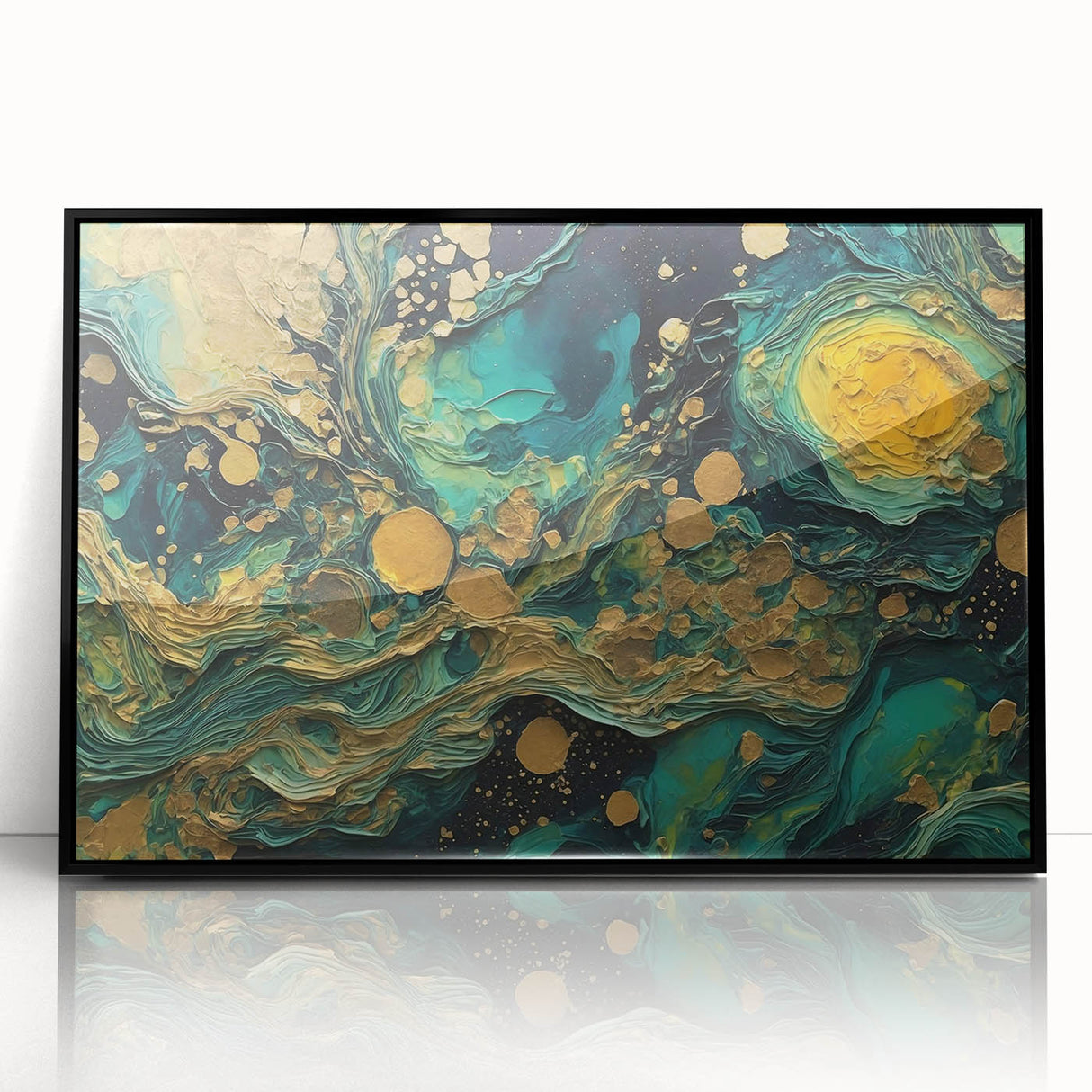 Framed abstract wall art showcasing dynamic strokes and lines in black and white, adding a modern touch to home decor.