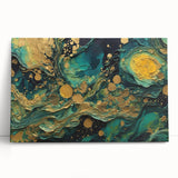 Vibrant abstract canvas wall art showcasing colorful strokes and lines in a contemporary design, perfect for modern home decor.
