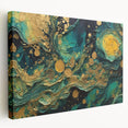 Abstract canvas wall art showcasing a vibrant design of colorful strokes and lines, ideal for modern home decor or artistic spaces.