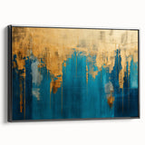 Framed abstract wall art showcasing dynamic strokes and lines in black and white, perfect for modern home decor. Ideal for stylish interiors.