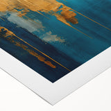 Abstract wall art canvas showcasing vibrant strokes and lines in bold colors, perfect for modern home decor or office spaces.