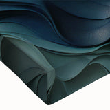 Close-up of abstract strokes and lines design on stretched canvas wall art, showcasing vibrant colors and intricate patterns, ideal for modern decor.