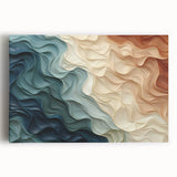 Abstract strokes and lines in vibrant colors create a modern canvas wall art piece, perfect for contemporary home decor or office spaces.